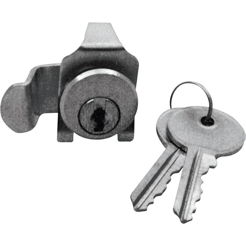 Prime-Line Brushed Nickel Steel Counter Clockwise Mailbox Lock For Auth Electric 2