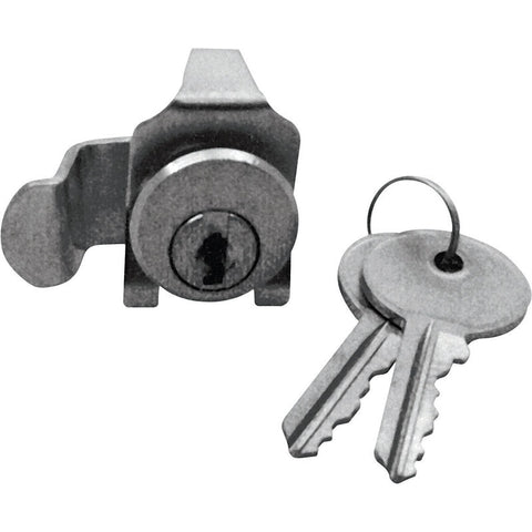Prime-Line Brushed Nickel Steel Counter Clockwise Mailbox Lock For Auth Electric 2