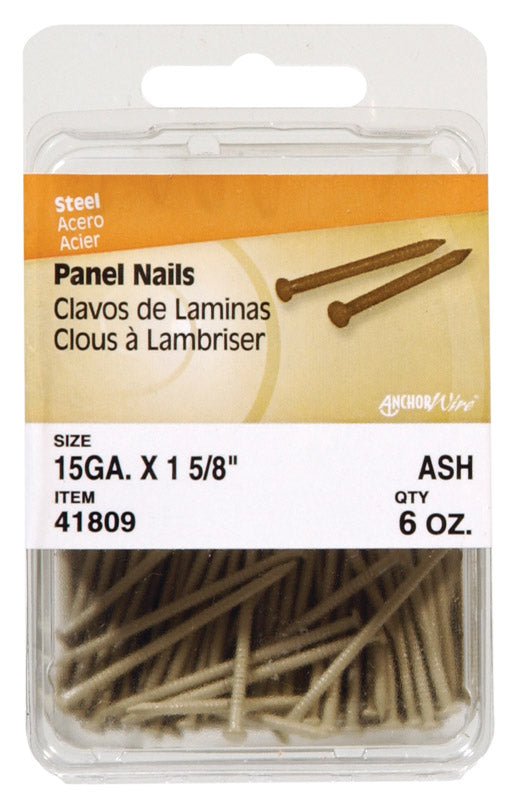 HILLMAN Anchor Wire 1-5/8 in. Panel Coated Steel Nail Flat Head 6 oz (Pack of 5)