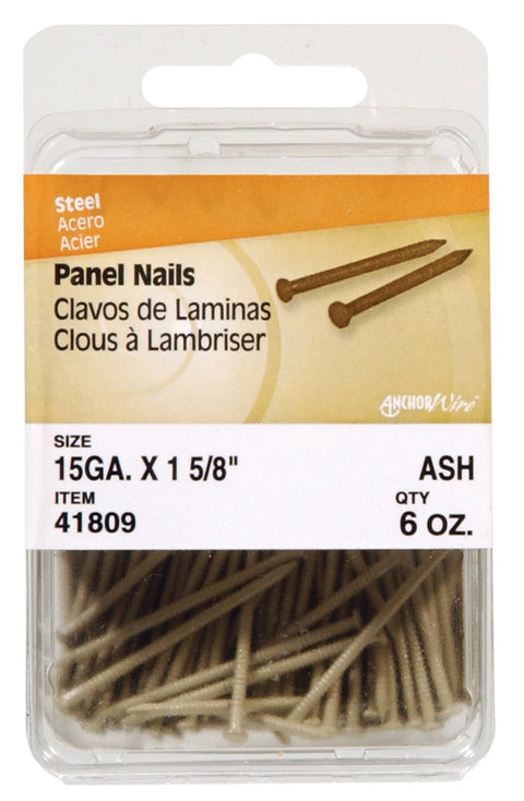 HILLMAN Anchor Wire 1-5/8 in. Panel Coated Steel Nail Flat Head 6 oz (Pack of 5)