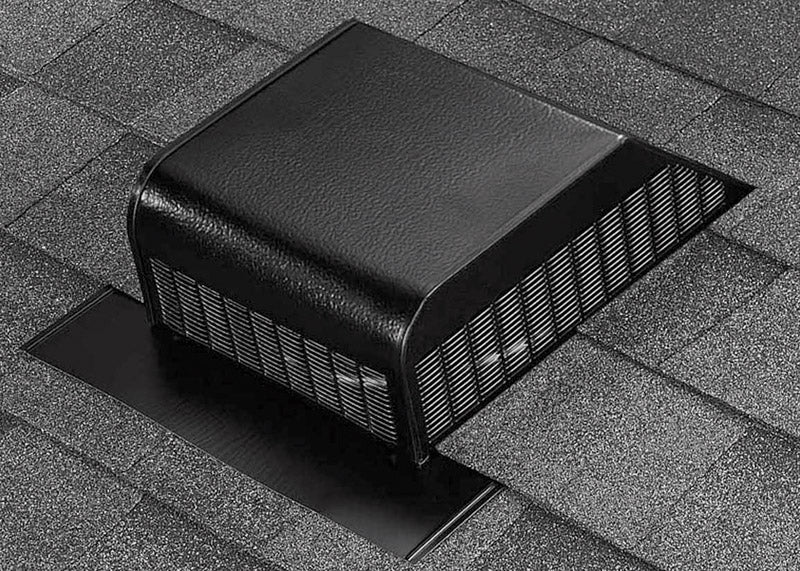 Air Vent 3.6 in. H X 15 in. W X 16 in. L X 9 in. D Black Aluminum Roof Vent Assembly (Pack of 6)
