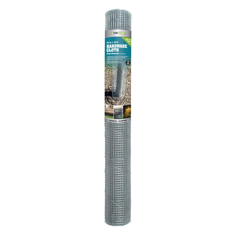 YardGard 24 in. H X 10 ft. L Galvanized Steel Hardware Cloth 1/2 in.