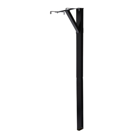 Architectural Mailboxes 59.9 in. Powder Coated Black Galvanized Steel Mailbox Post