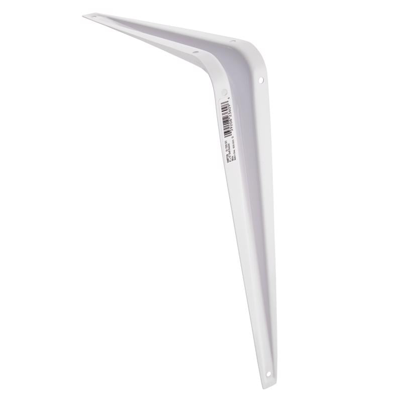Hampton White Steel Shelf Support 18 Ga. 8 in. L 100 lb (Pack of 10)