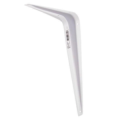 Hampton White Steel Shelf Support 18 Ga. 8 in. L 100 lb (Pack of 10)