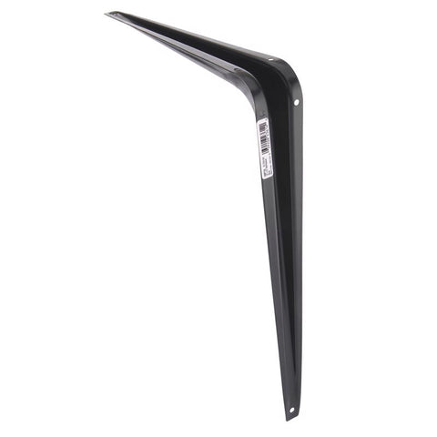 Hampton Black Steel Shelf Support 18 Ga. 10 in. L 100 lb (Pack of 10)
