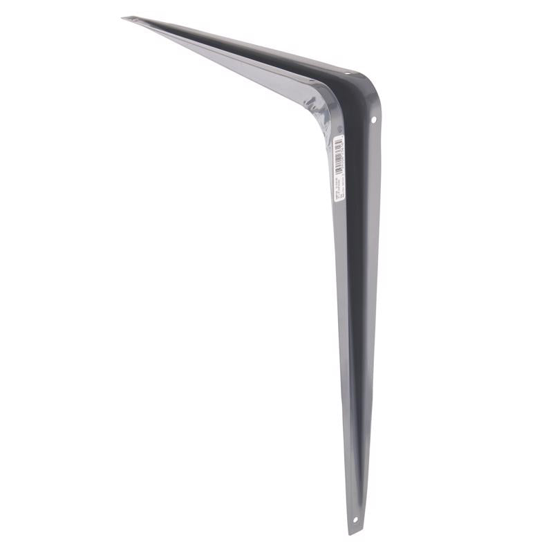 Hampton Gray Steel Shelf Support 18 Ga. 12 in. L 100 lb (Pack of 10)