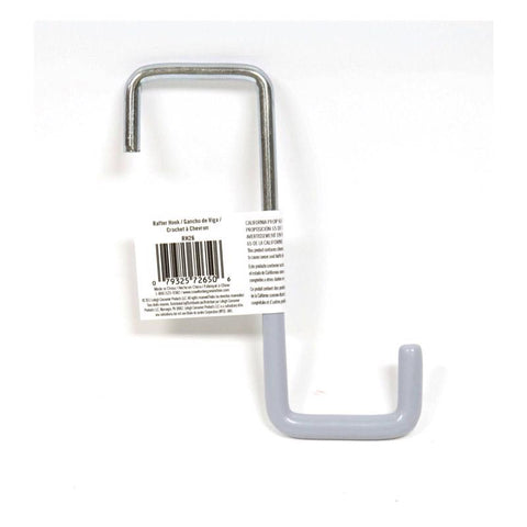 Crawford 5.75 in. L Vinyl Coated Gray Steel Large Rafter Hook 20 lb. cap. 1 pk (Pack of 25)
