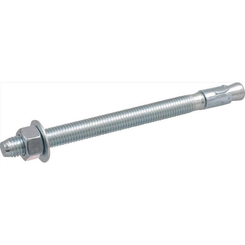 HILLMAN 5/8 in. D X 8-1/2 in. L Steel Round Head Wedge Anchor 10 pc