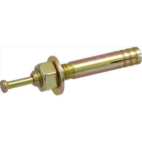 HILLMAN 3/8 in. D X 3-1/2 in. L Steel Round Head Strike Anchor 50 pc