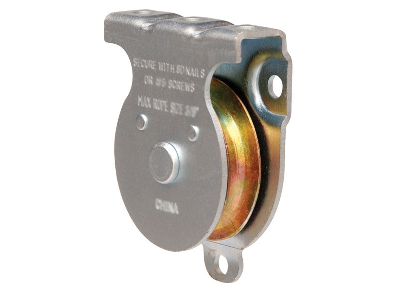 Campbell 2 in. D Zinc Plated Steel Fixed Eye Wall-Ceiling Pulley (Pack of 5)