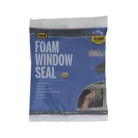 M-D Building Products Cinta de Espuma Gris para Burletes de Ventanas 120 pulg. de largo x 0.5 pulg.