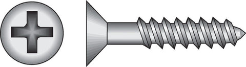 HILLMAN No. 8 X 1 in. L Phillips Black Phosphate Twin Thread Cabinet Screws 1 pk