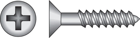 HILLMAN No. 8 X 1-1/2 in. L Phillips Black Phosphate Twin Thread Cabinet Screws 1 pk