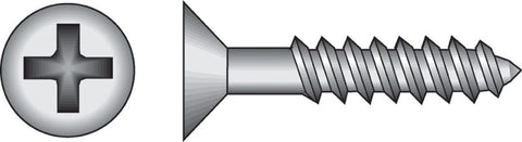 HILLMAN No. 10 X 2 in. L Phillips Black Phosphate Twin Thread Cabinet Screws 1 pk
