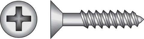 HILLMAN No. 10 X 3 in. L Phillips Black Phosphate Twin Thread Cabinet Screws 1 pk