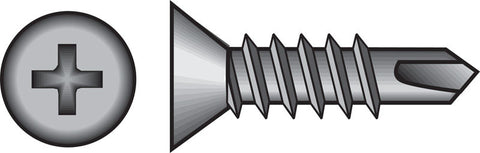 HILLMAN No. 10 Ga. X 1-1/4 in. L Phillips Wafer Head Self-Drilling Screws 1 pk