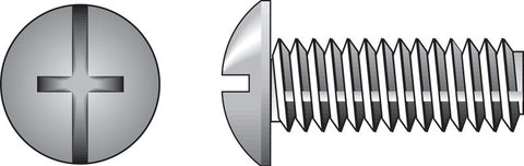 HILLMAN No. 8-32 Ga. X 1-3/4 in. L Combination Truss Head Zinc-Plated Steel Machine Screws 100 pk