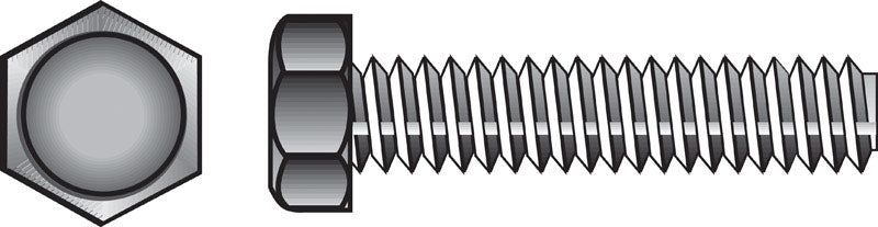 HILLMAN 1/2 in. D X 6 in. L Zinc Plated Steel Hex Tap Bolt 25 pk