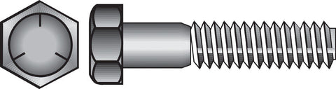 HILLMAN 1/2 in. D X 10 in. L Heat Treated Zinc Steel Hex Head Cap Screw 25 pk