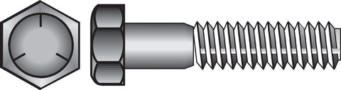 HILLMAN 1/2 in. D X 12 in. L Heat Treated Zinc Steel Hex Head Cap Screw 25 pk