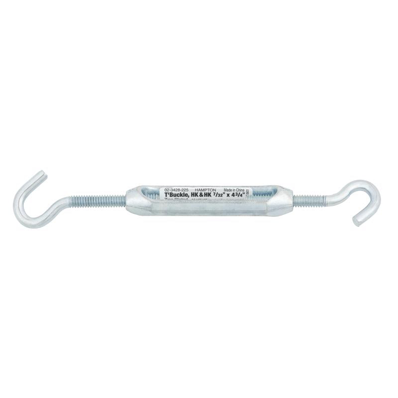 Hampton Zinc-Plated Aluminum/Steel 0.185 in. D Turnbuckle 120 lb 4-3/4 in. L (Pack of 10)