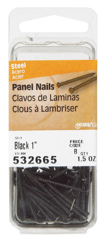 HILLMAN Anchor Wire 1 in. Panel Carbon Steel Nail Large Head (Pack of 6)