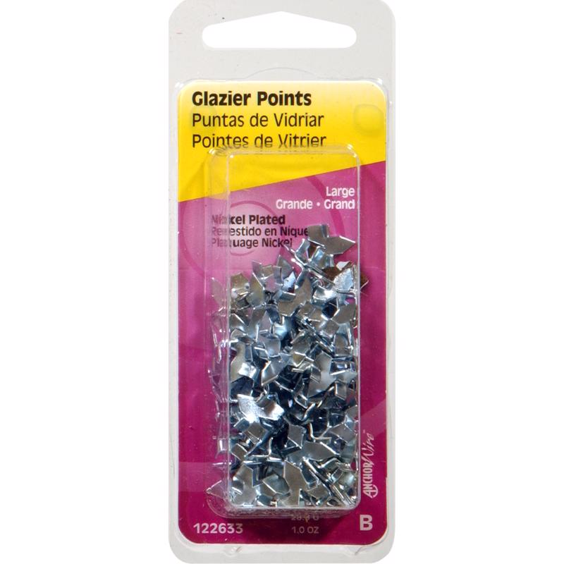 HILLMAN Anchor Wire Nickel Plated Silver Large Canvas Picture Hanger 50 pk (Pack of 6)