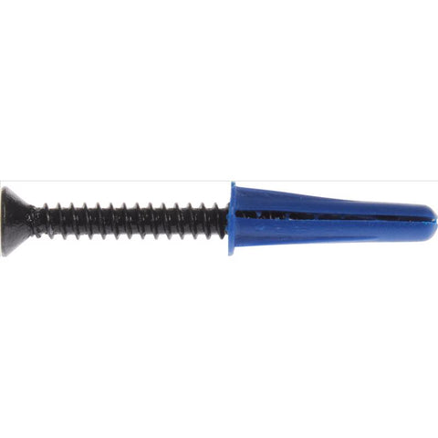 HILLMAN .190 in. D X 1 in. L Plastic Flat Head Conical Anchor 4 pk (Pack of 10)