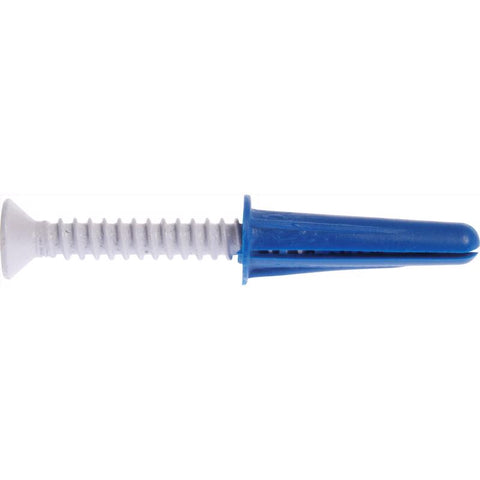 HILLMAN .190 in. D X 1 in. L Plastic Flat Head Conical Anchor 4 pk (Pack of 10)