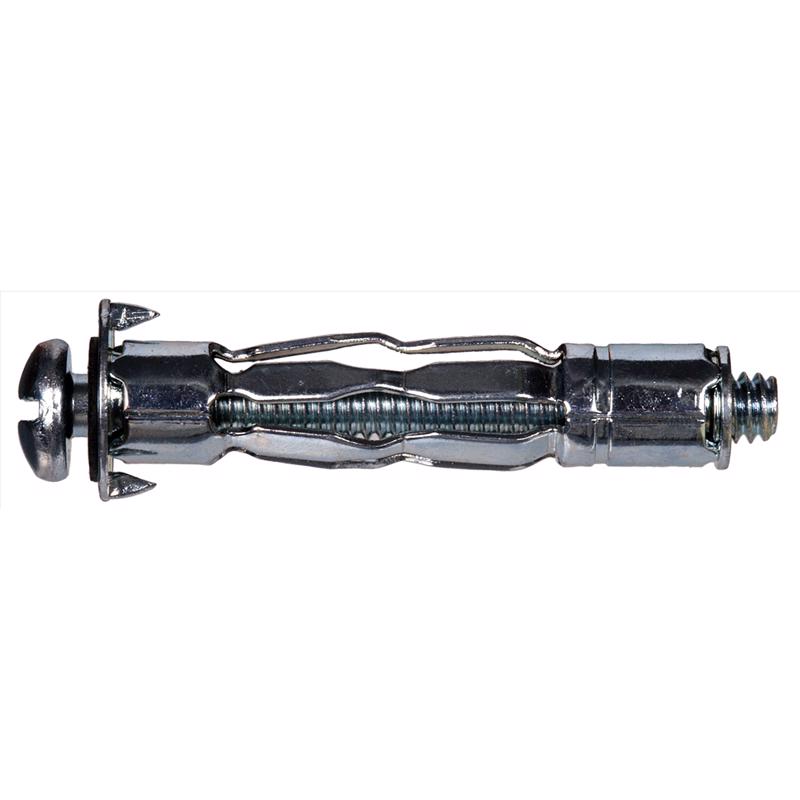HILLMAN 1/4 in. D X 2.35 in. L Steel Pan Head Hollow Wall Anchors 2 pk (Pack of 6)