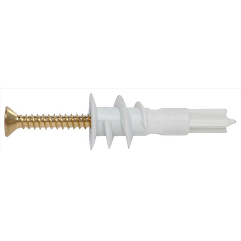 HILLMAN .164 in. D X 1.5 in. L Plastic Flat Head Drywall Anchors 10 pc (Pack of 5)