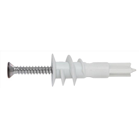Hillman .164 in. D X 1.5 in. L Plastic Flat Head Drywall Anchor 10 pc (Pack of 5)