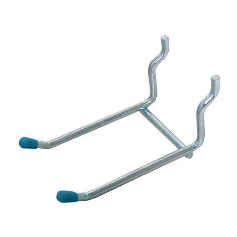 Crawford 3 in. L Zinc-Plated Silver Steel Pegboard Double Arm Hanger Holder 6 lb. cap. 1 pk (Pack of 30)