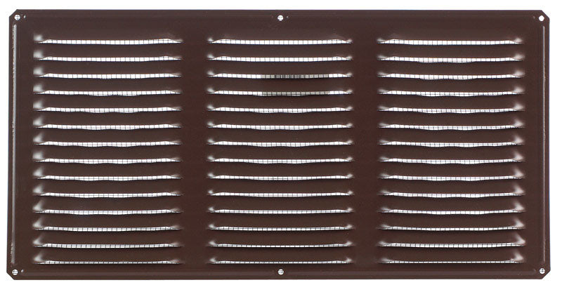 Air Vent 8 in. H X 16 in. L Brown Aluminum Undereave Vent (Pack of 24)