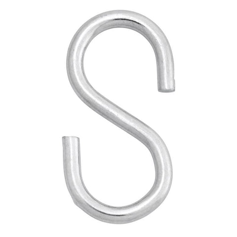 Hampton Medium Zinc-Plated Silver Steel 2.125 in. L S-Hook 55 lb 1 pk (Pack of 20)