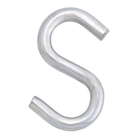 Hampton Small Zinc-Plated Silver Steel 1 in. L S-Hook 20 lb 1 pk (Pack of 20)