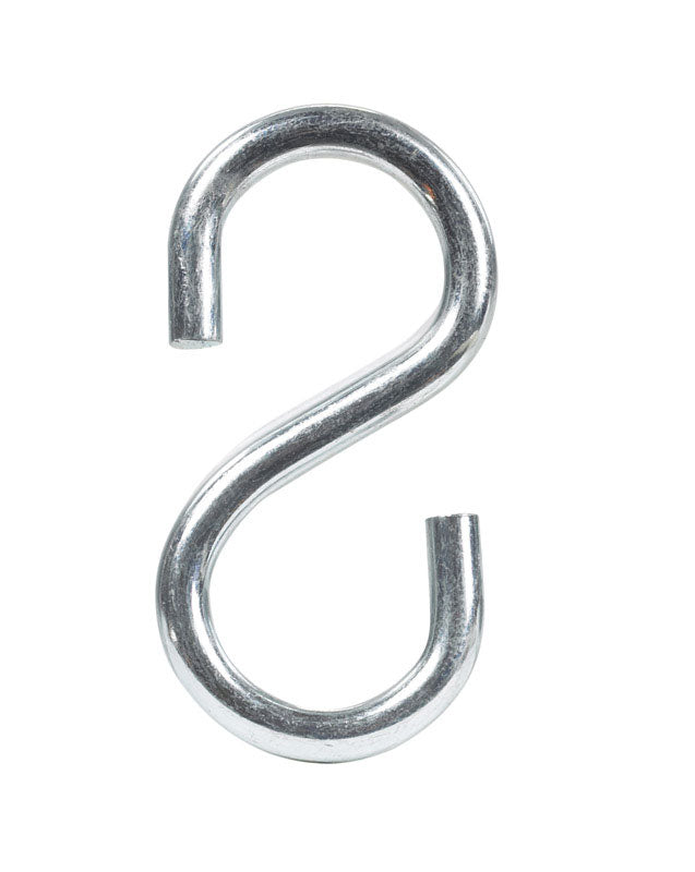 Hampton Small Zinc-Plated Silver Steel 1.5 in. L S-Hook 80 lb 1 pk (Pack of 20)