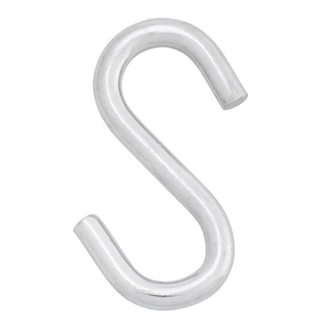 Hampton Small Zinc-Plated Silver Steel 3 in. L S-Hook 230 lb 1 pk (Pack of 20)