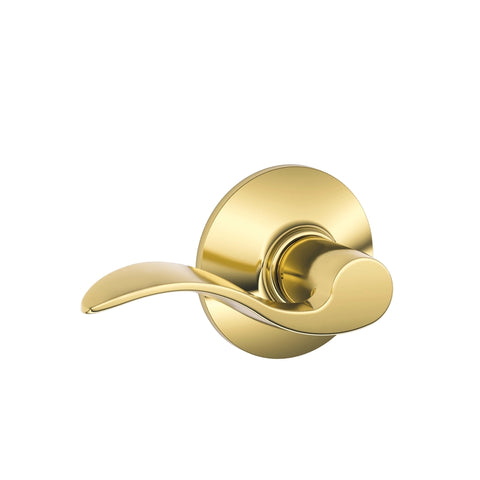 Schlage Accent Bright Brass Passage Lever