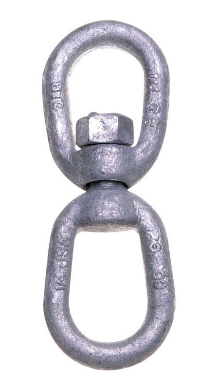 Campbell Galvanized Forged Steel Eye and Eye Swivel 3600 lb (Pack of 5)
