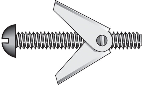 HILLMAN 1/8 in. D X 4 in. L Truss Steel Toggle Bolt 50 pk