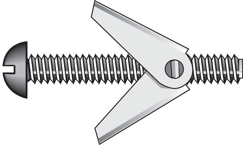 HILLMAN 3/16 in. D X 5 in. L Round Steel Toggle Bolt 50 pk