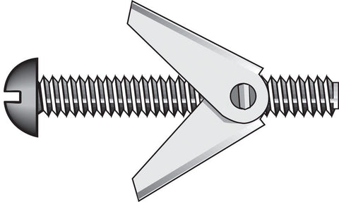 HILLMAN 3/16 in. D X 5 in. L Round Steel Toggle Bolt 50 pk