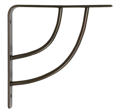 Knape & Vogt John Sterling Bronze Bracket 12 Ga. 6 in. L 100 lb (Pack of 10)