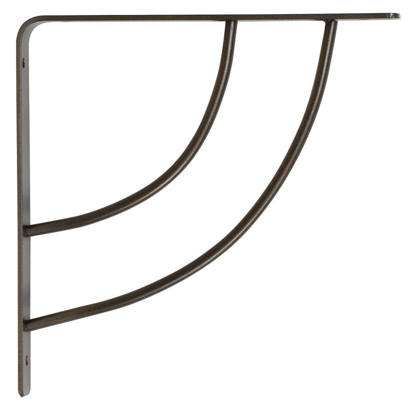 Knape & Vogt John Sterling Bronze Bracket 12 Ga. 8 in. L 100 lb (Pack of 10)