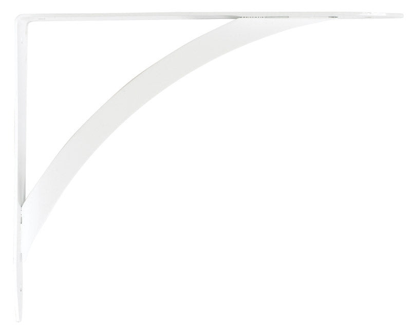 Knape & Vogt John Sterling White Steel Bracket 12 Ga. 10 in. L 100 lb (Pack of 10)