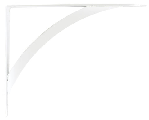 Knape & Vogt John Sterling White Steel Bracket 12 Ga. 10 in. L 100 lb (Pack of 10)