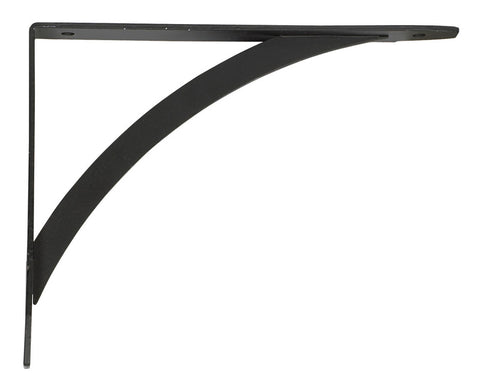 John Sterling Black Steel Decorative Bracket 12 Ga. 7 in. L 100 lb (Pack of 10)