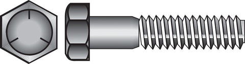 HILLMAN 5/8 in. D X 7 in. L Heat Treated Zinc Steel Hex Head Cap Screw 1 pk